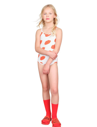 THE ANIMALS OBSERVATORY Octopus Kid Swimsuit White The Animals - Red - 6 Y