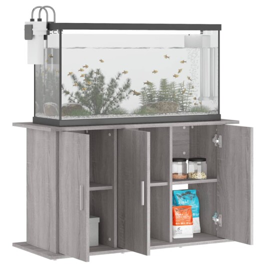 Akvariumstativ Grå Sonoma 101X41X58 cm Konstruert Tre