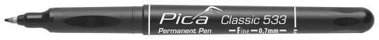 Pica Marker Permanent Tusj Spiss 0,7mm   Svart