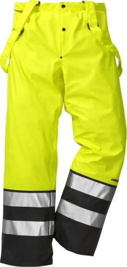 Fristads Høy synlighet regnbukser cl 2 2625 RS Hi Vis Gul / Svart S