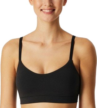 Schiesser BH Unique Cotton Bustier Bra Svart bomull 48 Dame