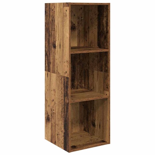 TV benk sett Veggmontert 3 pcs Gammelt tre 37 x 37 x 142.5 cm TV benk sett Veggmontert 3 pcs Gammelt tre 37 x 37 x 142.5 cm