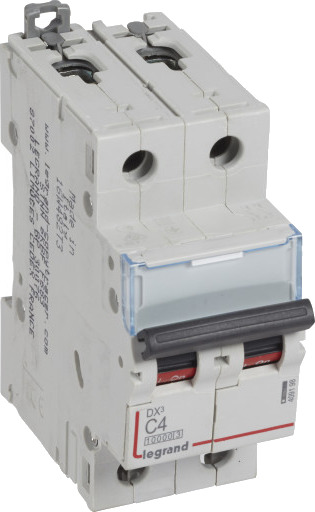 Legrand DX³ MCB automatsikring C4 2P 2M 10/16kA