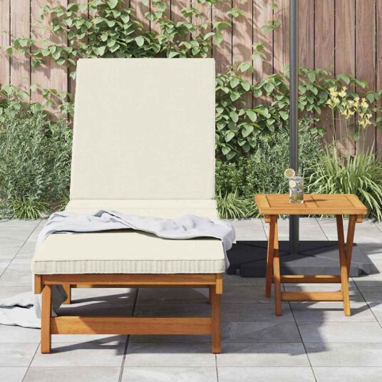 Solstol Brun og Krem 199 x 63 x 85 cm Solid akasietre