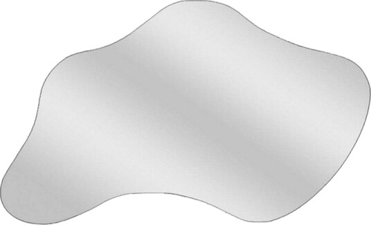 Kelon Vegghengt Speil 60 cm Sort