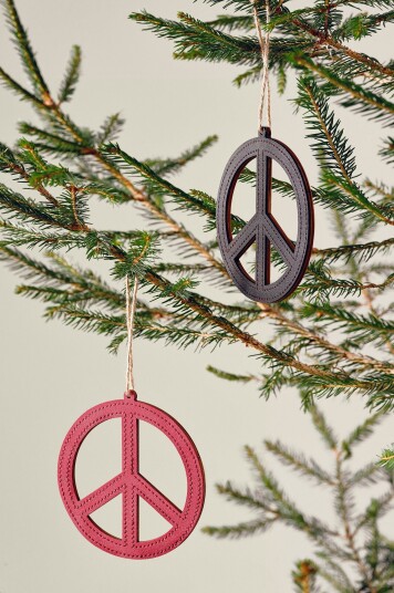 Jotex Julepynt 4pakning Rød/grønn PEACE 2049193010