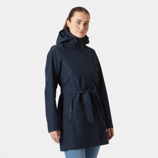 Helly Hansen Dame Welsey Ii Updated Ytterfrakk Marineblå L