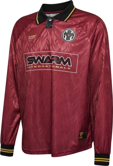 Hummel Hmlloose Bay Soccer Jersey L/S - Burgundy - L