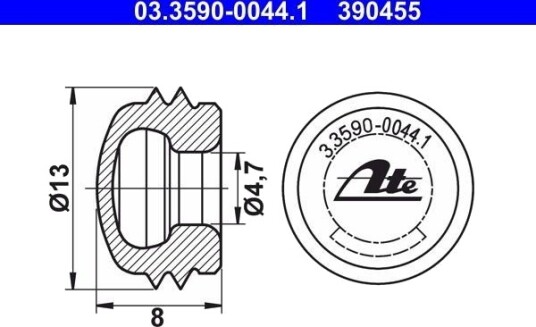 Hette / beskyttelseshette ATE 03.3590-0044.1