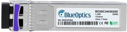 Blueoptics 100-02581-Bo Fiber Optisk 1250 Mbit/S Sfp Lc Upc Bx-D 20000 M Blueoptics 100-02581-Bo Fiber Optisk 1250 Mbit/S Sfp Lc Upc Bx-D 20000 M