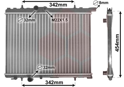 VAN WEZEL 40002190 Radiator motorkjøling VAN WEZEL 40002190 Radiator motorkjøling