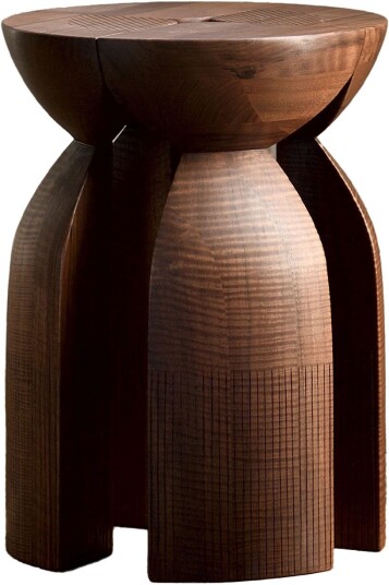 Zanat - Unity Stool Walnut Oiled Krakker Monica Förster