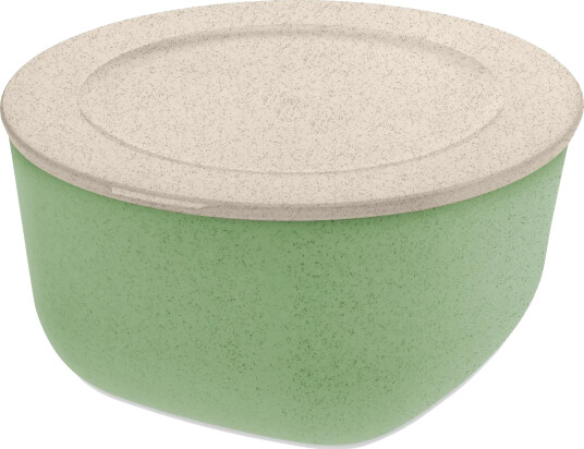 Koziol Connect bolle med lokk 2 L biocirk termoplast Nature leaf green