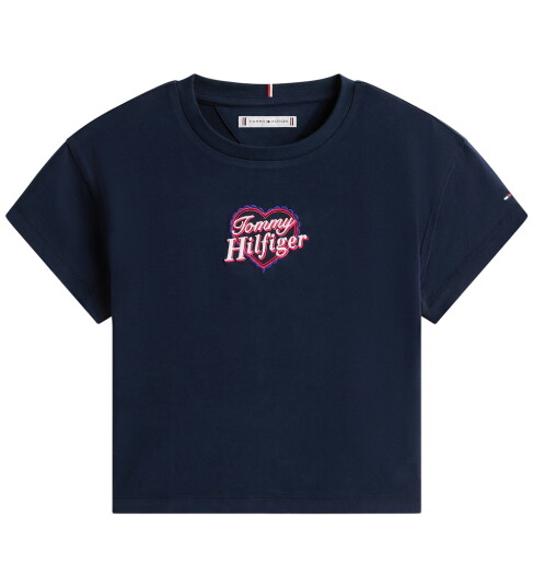 Tommy Hilfiger T skjorte Heart Embro Dark Natt/Navy Blue 6 år (116) T skjorte Blå