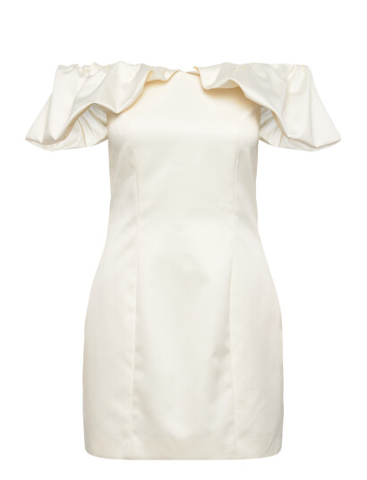 ROTATE Birger Christensen Off Shoulder Mini Dress White 38