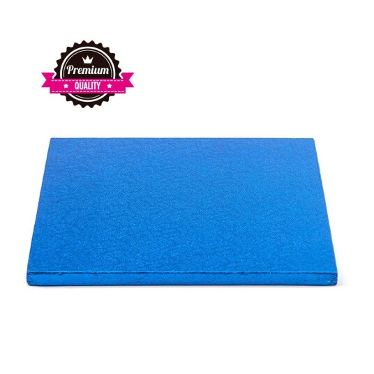 Kake Drum Kvadrat Blå 35cm Kake Drum Kvadrat Blå 35cm