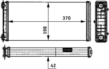 MAHLE AH 117 000P Varmeapparat register