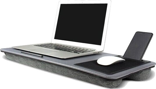 Laptopstativ for sengen med pustende design