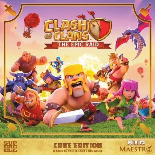 Clash of Clans The Epic Raid Brettspill Engelsk Clash of Clans The Epic Raid Brettspill Engelsk