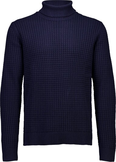 Lindbergh Structure Roll Neck Knit NAVY XXL