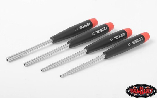 RC4WD F0030 - 4pc Precision Metric Hex/Nut Driver Set