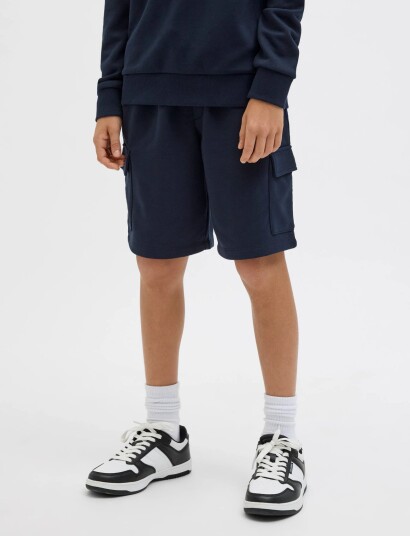 Jack & Jones Jpstbradley Sweat Cargo Shorts Sn Jnr Navy 176