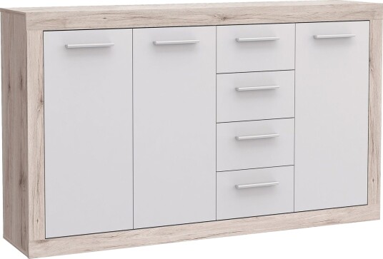 Mohaned Skjenk 34x153 cm - Brun / Hvit