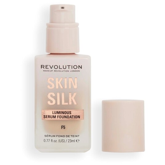 Makeup Revolution Skin Silk Serum Foundation F5 23 ml - Naturlig Finish Makeup Revolution Skin Silk Serum Foundation F5 23 ml - Naturlig Finish