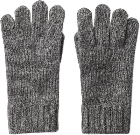 Selected Slmcalle Cashmere Blend Gloves MEDIUM GREY MELANGE One Size