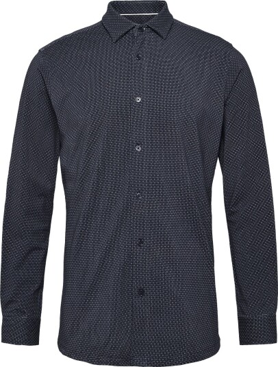 Clean Cut Copenhagen Emil Aop Stretch Shirt NAVY/HUCKLEBERRY M Clean Cut Copenhagen Emil Aop Stretch Shirt NAVY/HUCKLEBERRY M