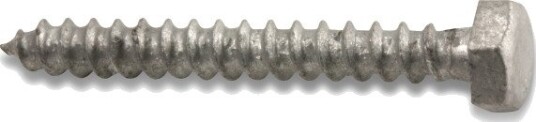 Heco Treskrue 9605077 Sekskantet Varmgalvanisert, T6S 10 X 100 mm, 6-Pakning