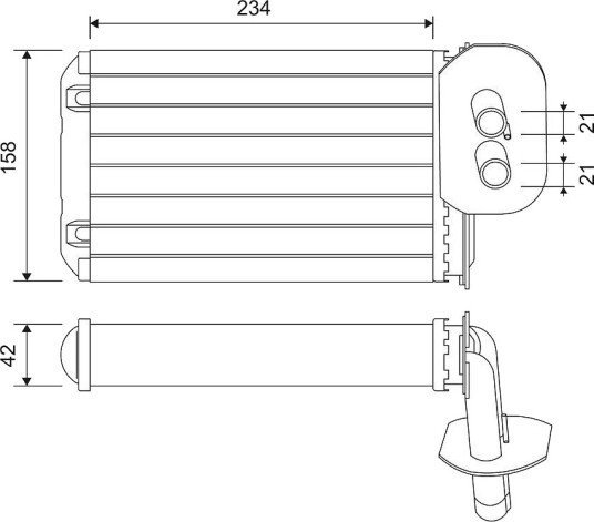 Varmeapparat register VALEO 811518 Varmeapparat register VALEO 811518