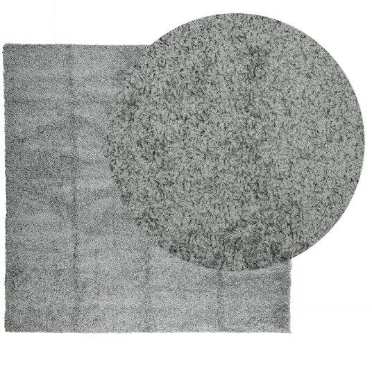 vidaXL Flossteppe med lang luv moderne grønn 120x120 cm