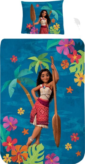 Disney Vaiana Sengesett 150 x 210 Blå