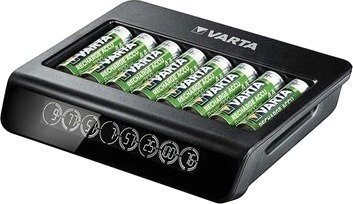 Varta LCD Multi Charger+ 4T Batterilader for 8x AA/AAA med AC-adapter Varta LCD Multi Charger+ 4T Batterilader for 8x AA/AAA med AC-adapter