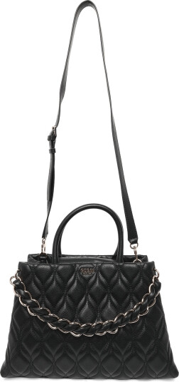 GUESS Maxine Girlfriend Satchel   Black   ONE SIZE
