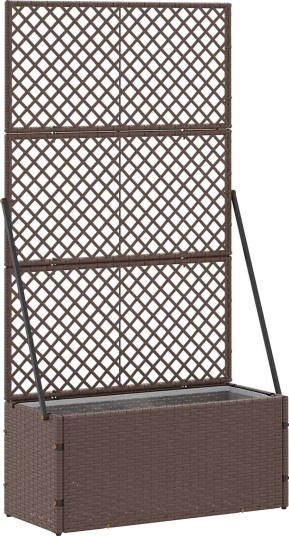vidaXL Plantekassed Brun 70 x 30 x 135 cm Metall