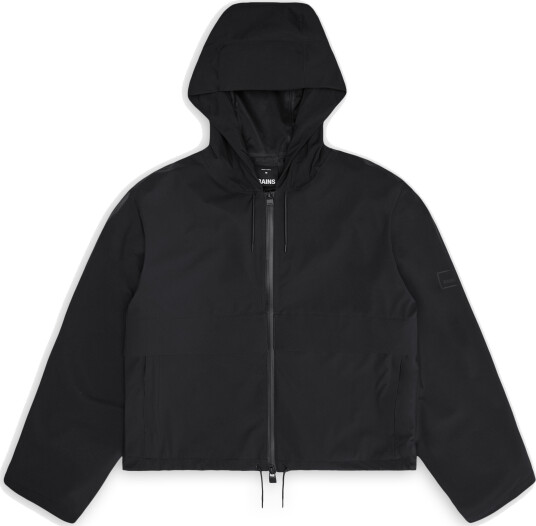 Rains Women's Suva Hardshell Short String Jacket W3 Black M Rains Women's Suva Hardshell Short String Jacket W3 Black M