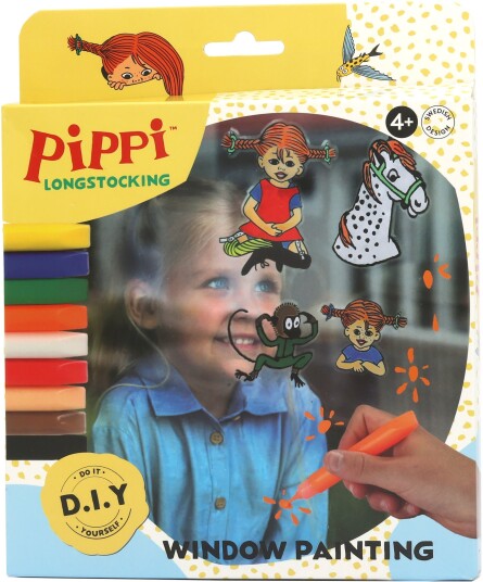 Pippi Langstrømpe Vindusmalingssett Pippi Langstrømpe Vindusmalingssett