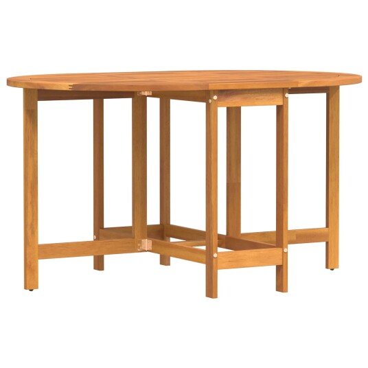 Sammenleggbart Sommerfugl Hagebord 110x60x72 cm Solid Akasietre Oval