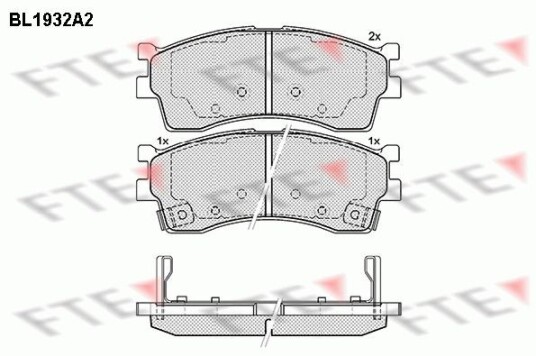 Bremseklosser FTE 9010522 Bremseklosser FTE 9010522