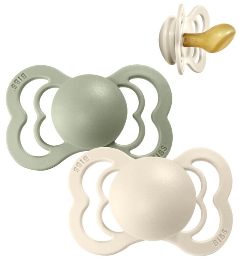 BIBS Supreme sut  2 pack Island Sea Sage str. 1 Silicone