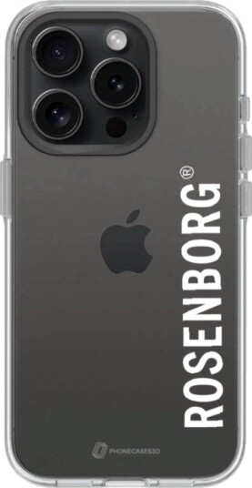 Phonecases3D iPhone 16 Pro RBK Clear case -mobildeksel, svart