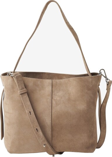 Becksöndergaard   Vesken Suede Fraya Small Bag   Grå