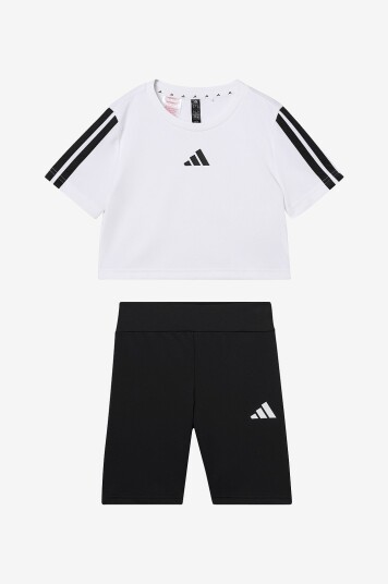 Adidas Sport Performance Treningssett JG Tr es 3S Set Hvit Adidas Sport Performance Treningssett JG Tr es 3S Set Hvit