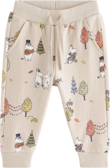 Lindex Moomin Joggers With Brushed Inside LIGHT BEIGE 68 Lindex Moomin Joggers With Brushed Inside LIGHT BEIGE 68
