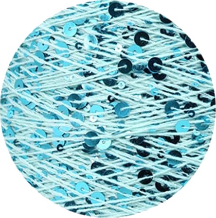 Bomullsgarn Paljetter 03