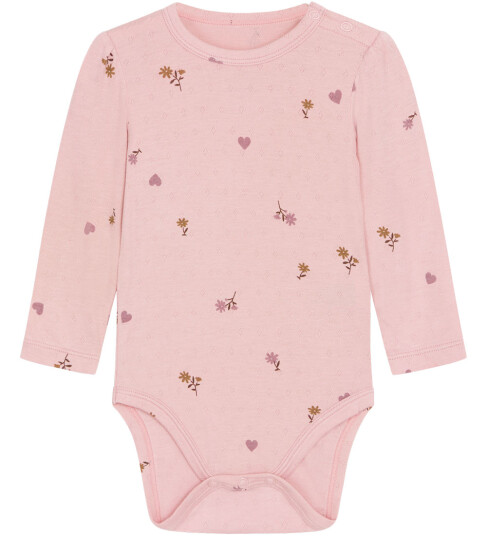 Hust and Claire Body L/æ   Bambus   Buller   Dusty Rose   Hust and Claire   2 år (92)   Langermet Body   Rosa