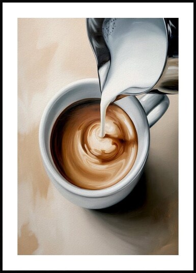 Morning Cappuccino Plakat Plakat / 100x150cm