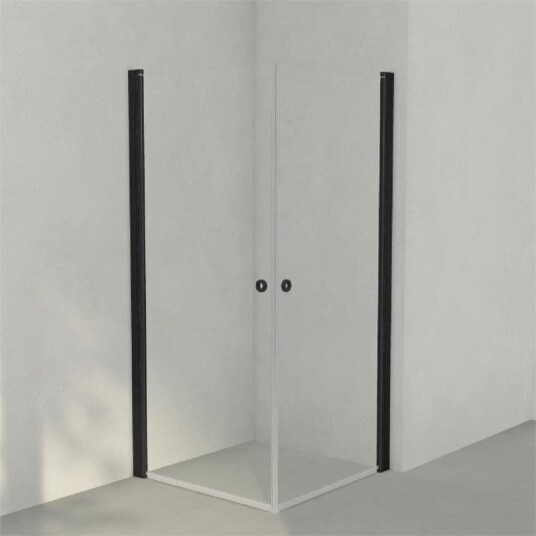 INR Iconic Nordic Rooms Dusjhjørne Linc Angel Original, Klart Glass, Timeless Glass Svart Matt / 90x90cm INR Iconic Nordic Rooms Dusjhjørne Linc Angel Original, Klart Glass, Timeless Glass Svart Matt / 90x90cm